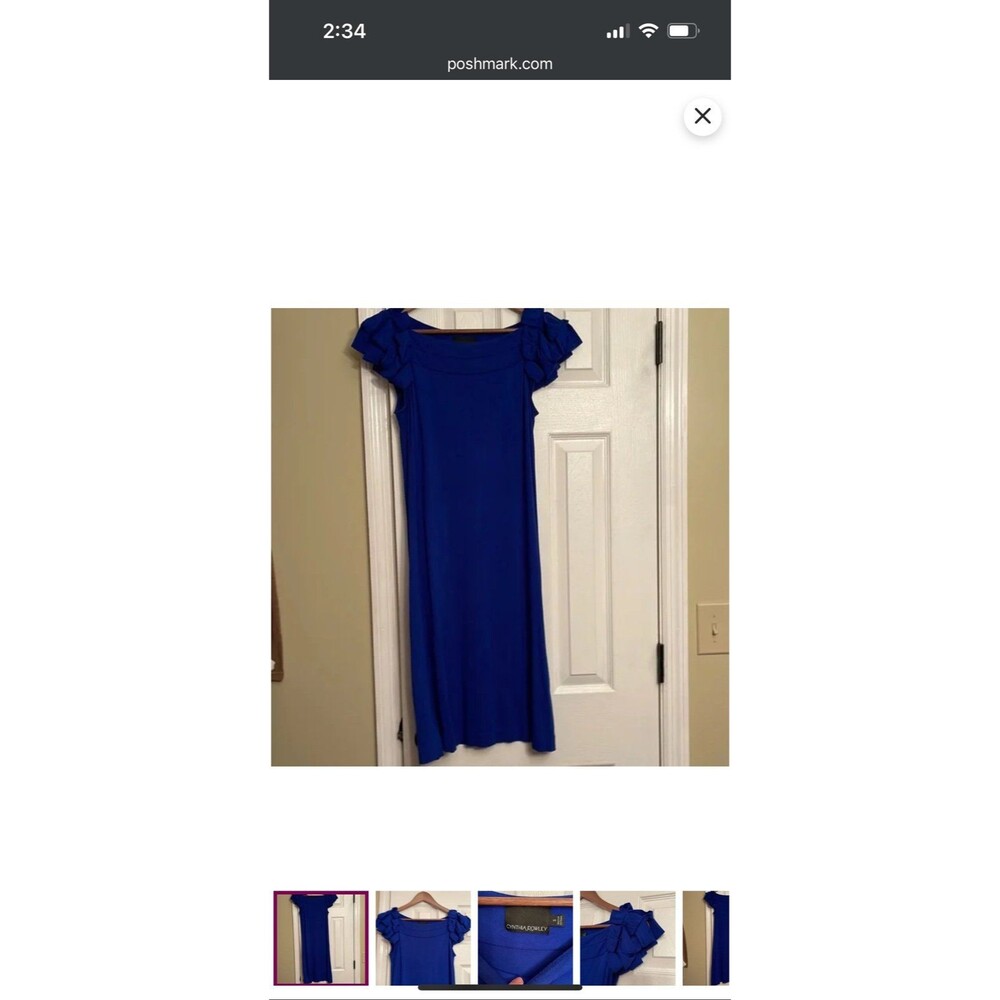Cynthia Rowley Royal Blue Dress